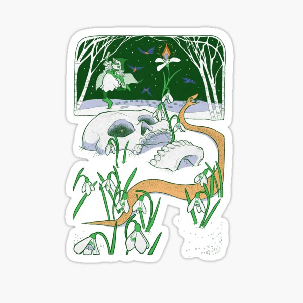 Imbibing Imbolc Sticker