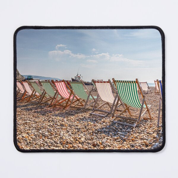 Item preview, Deckchairs On Beer beach, Devon, England designed and sold by Paul Thompson Photography.