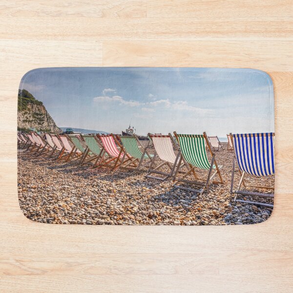 Item preview, Deckchairs On Beer beach, Devon, England designed and sold by Paul Thompson Photography.