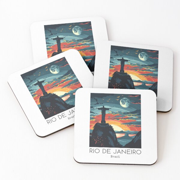 Item preview, A Vintage Travel Illustration of Rio de Janeiro - Brazil designed and sold by GoodOldVintage.