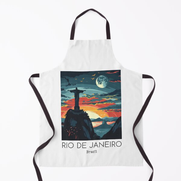 Item preview, A Vintage Travel Illustration of Rio de Janeiro - Brazil designed and sold by GoodOldVintage.
