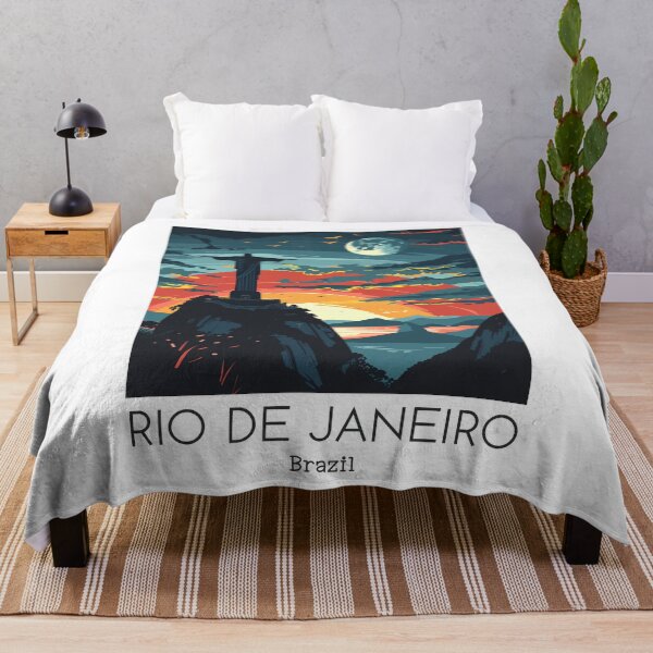 Item preview, A Vintage Travel Illustration of Rio de Janeiro - Brazil designed and sold by GoodOldVintage.