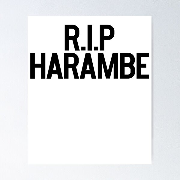 Item preview, RIP Harambe Great For Meme Dank Funny designed and sold by StrangeStreet.