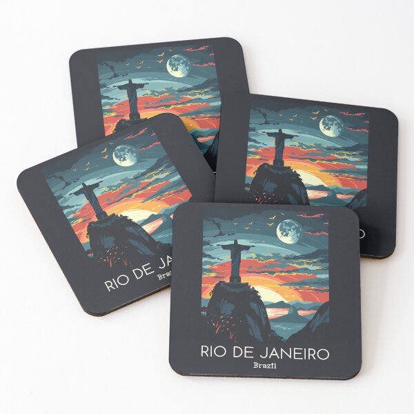 Item preview, A Vintage Travel Illustration of Rio de Janeiro - Brazil designed and sold by GoodOldVintage.