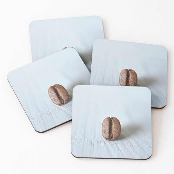 Item preview, Macro Photography of Coffee Bean in Light Gray Background designed and sold by musiumuse.
