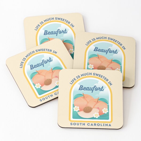 Item preview, Beaufort South Carolina SC Peach Tourist Souvenir T-Shirt designed and sold by carolinafound.