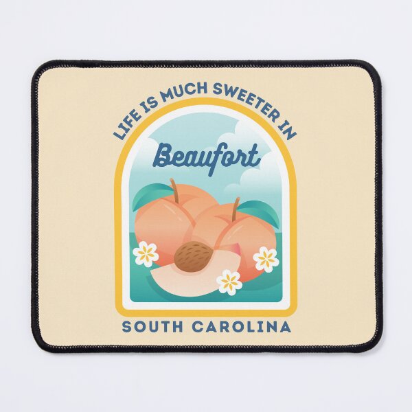 Item preview, Beaufort South Carolina SC Peach Tourist Souvenir T-Shirt designed and sold by carolinafound.