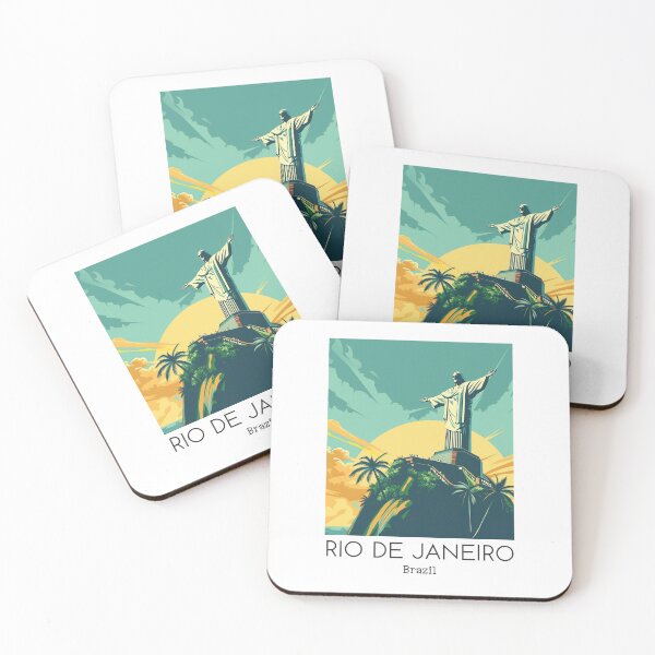 Item preview, A Vintage Travel Illustration of Rio de Janeiro - Brazil designed and sold by GoodOldVintage.