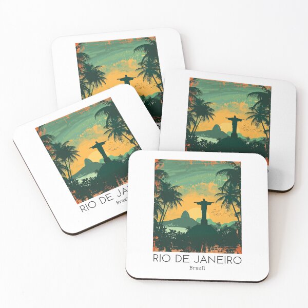 Item preview, A Vintage Travel Illustration of Rio de Janeiro - Brazil designed and sold by GoodOldVintage.