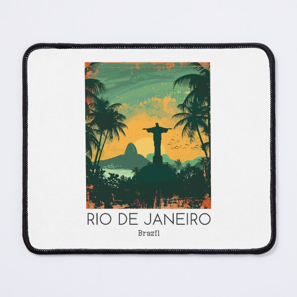 Item preview, A Vintage Travel Illustration of Rio de Janeiro - Brazil designed and sold by GoodOldVintage.