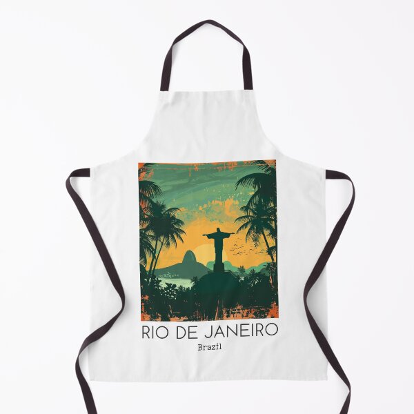 Item preview, A Vintage Travel Illustration of Rio de Janeiro - Brazil designed and sold by GoodOldVintage.