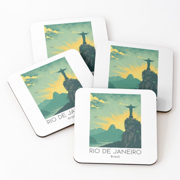 Item preview, A Vintage Travel Illustration of Rio de Janeiro - Brazil designed and sold by GoodOldVintage.