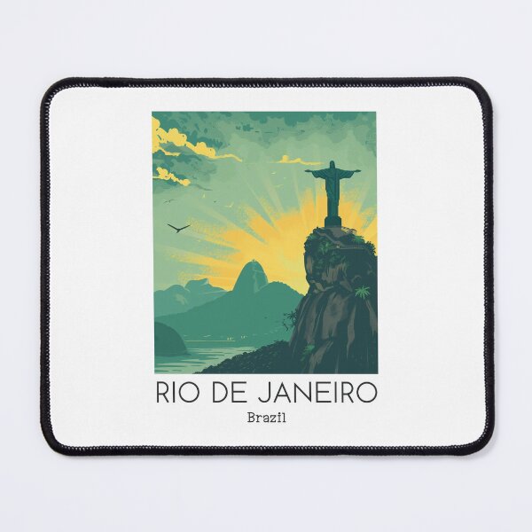 Item preview, A Vintage Travel Illustration of Rio de Janeiro - Brazil designed and sold by GoodOldVintage.