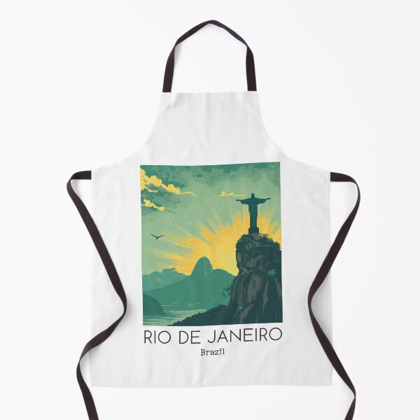 Item preview, A Vintage Travel Illustration of Rio de Janeiro - Brazil designed and sold by GoodOldVintage.