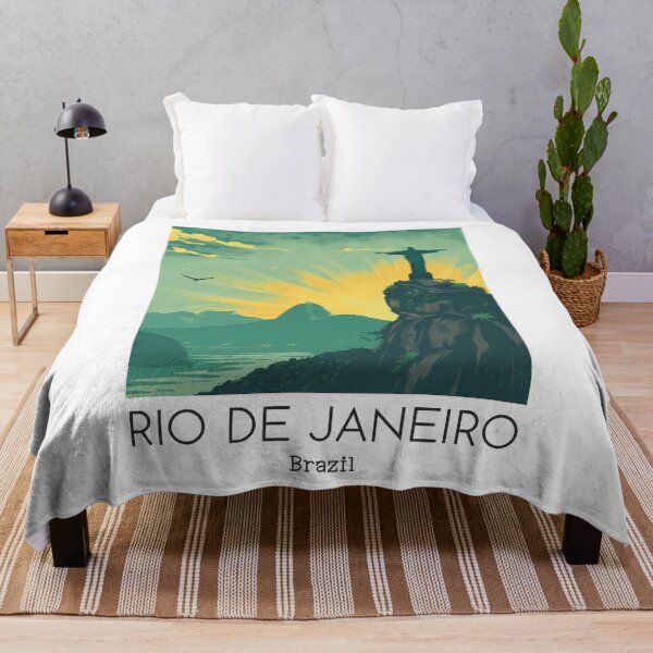 Item preview, A Vintage Travel Illustration of Rio de Janeiro - Brazil designed and sold by GoodOldVintage.