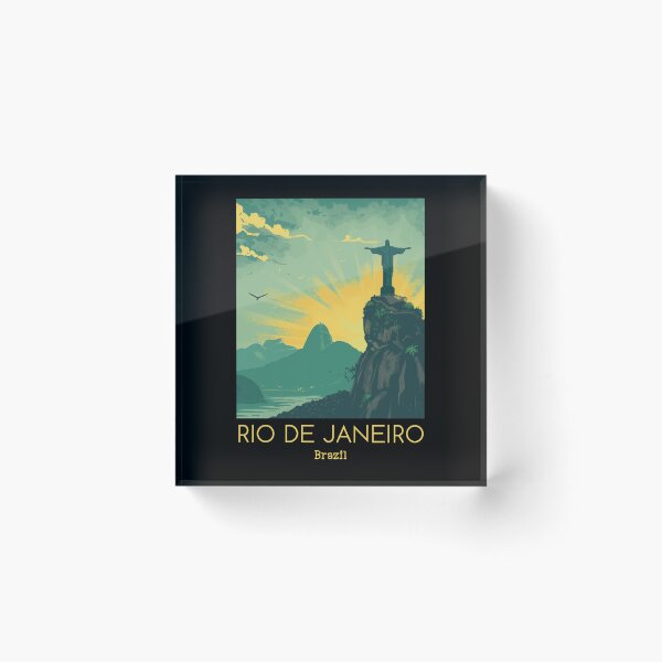 Item preview, A Vintage Travel Illustration of Rio de Janeiro - Brazil designed and sold by GoodOldVintage.