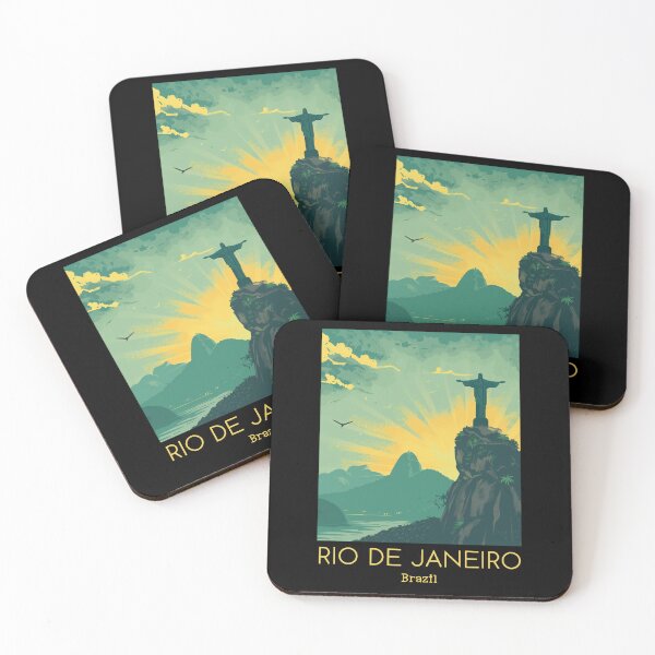 Item preview, A Vintage Travel Illustration of Rio de Janeiro - Brazil designed and sold by GoodOldVintage.
