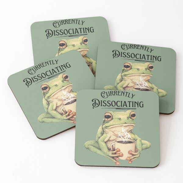 Item preview, Dissociating Frog with Coffee designed and sold by HippieShackAL.