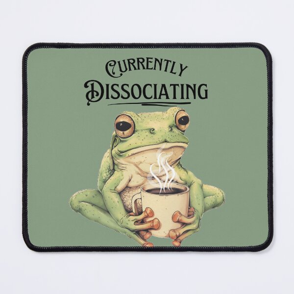 Item preview, Dissociating Frog with Coffee designed and sold by HippieShackAL.
