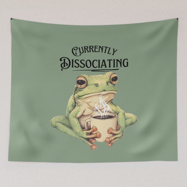 Item preview, Dissociating Frog with Coffee designed and sold by HippieShackAL.