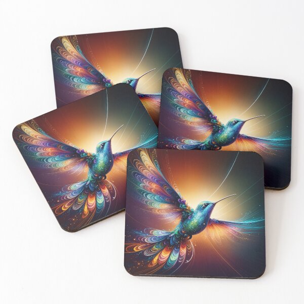 Item preview, "Sunlit Harmony: The Vibrant Beauty of Hummingbirds" designed and sold by MindVibe.