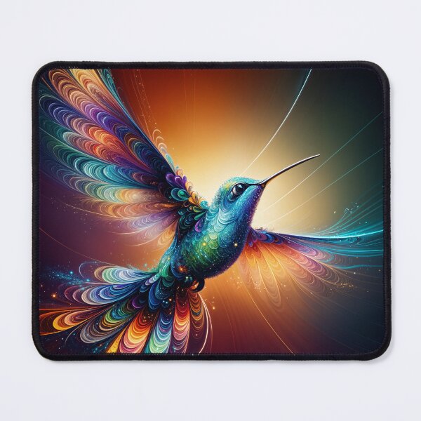 Item preview, "Sunlit Harmony: The Vibrant Beauty of Hummingbirds" designed and sold by MindVibe.
