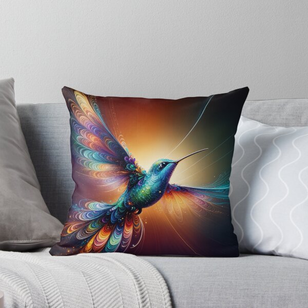 Item preview, "Sunlit Harmony: The Vibrant Beauty of Hummingbirds" designed and sold by MindVibe.