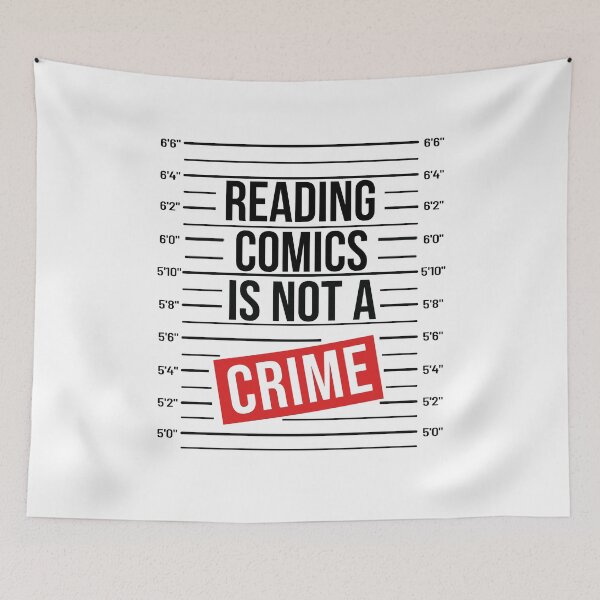 Item preview, Reading Comics Is Not a Crime - Funny Gift For Comics Fans designed and sold by ArtYourStyle.