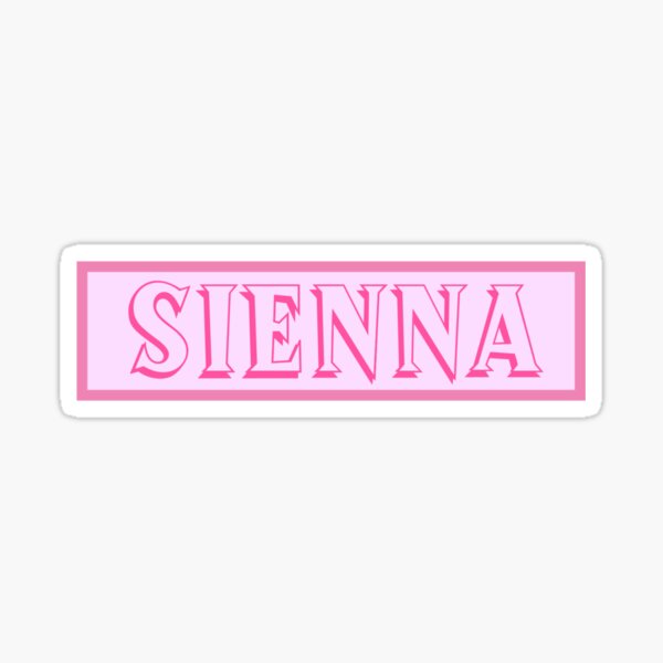 Item preview, Sienna Girl Name Pink designed and sold by Monika Howarth.