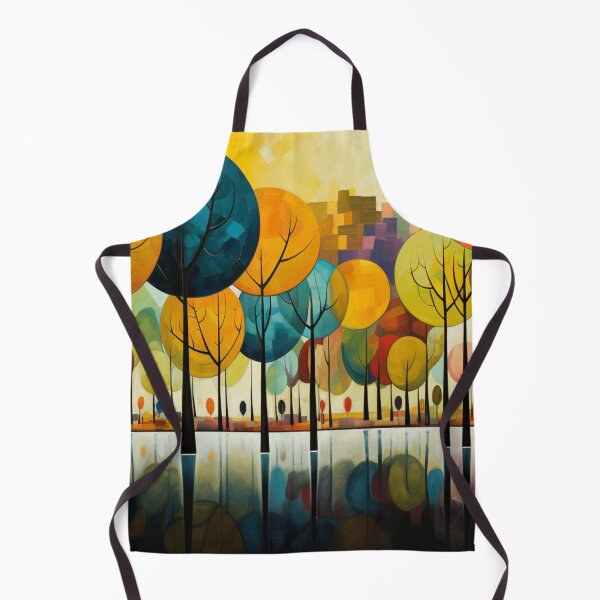 Item preview, A Row of Colourful Trees Next to Water designed and sold by whitecat23.