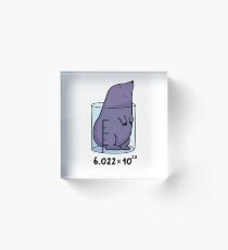 Chemistry Mole Animal Pun Acrylic Block