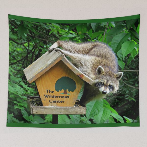 Item preview, Raccoon Bandit Thief at Birdfeeder designed and sold by Linda Walsh.