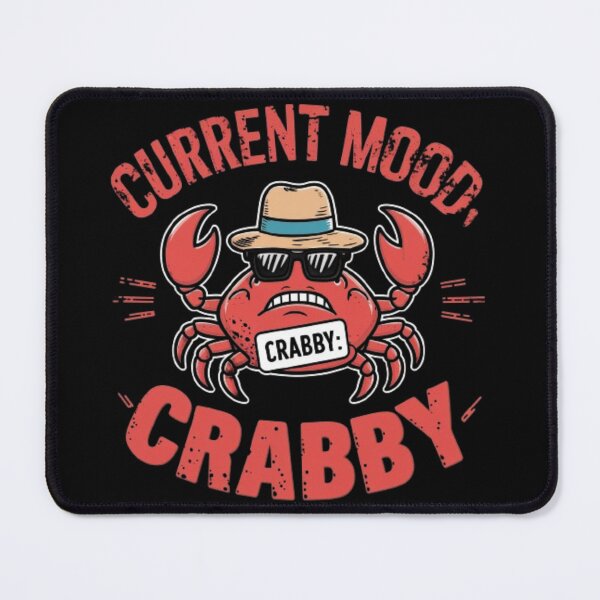 Item preview, Current Mood Crabby cartoon designed and sold by IdeaND.