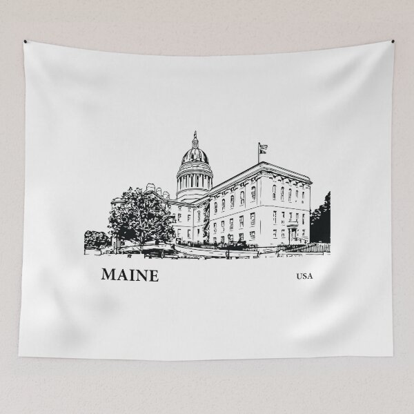 Item preview, Maine State USA designed and sold by Lakeric Cityscapes.