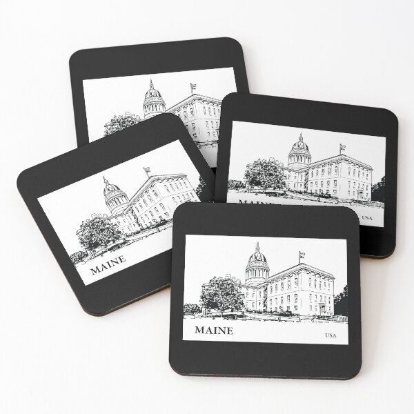 Item preview, Maine State USA designed and sold by Lakeric Cityscapes.