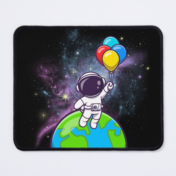 Item preview, Astronaut floating with Balloons designed and sold by RedPumpFlash.