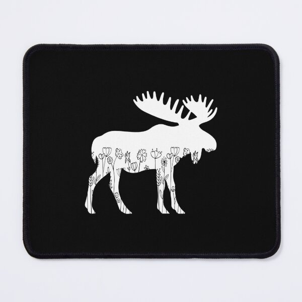 Item preview, Cute Moose Lover Animal Flowers Floral designed and sold by RareBunny.