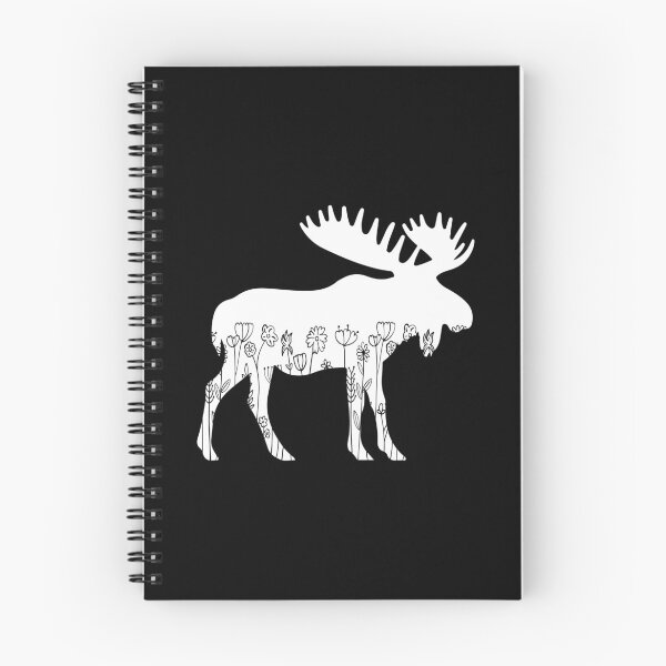 Item preview, Cute Moose Lover Animal Flowers Floral  designed and sold by RareBunny.