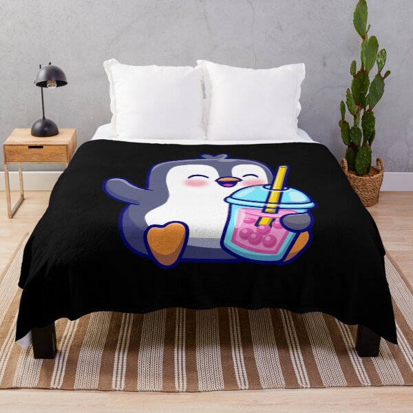 Item preview, Cute Penguin Drinking Smoothie designed and sold by Kaidynz.