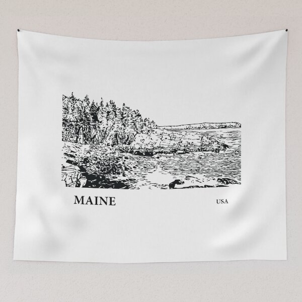 Artikelvorschau, Maine USA entworfen und verkauft von Lakeric Cityscapes.