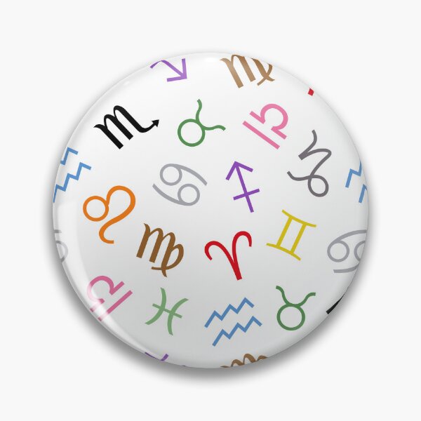 Item preview, Astrological Star Sign Symbols Pattern Color+White designed and sold by NataliePaskell.