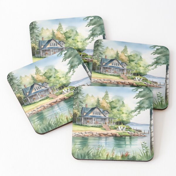 Item preview, Cottage Life Watercolor designed and sold by StephanieLZ.