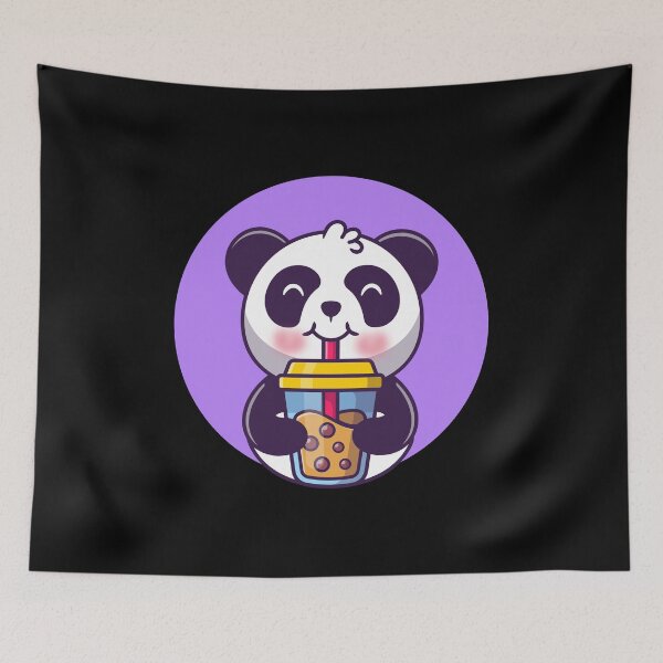 Item preview, Cute Panda Drinking Smoothie designed and sold by Kaidynz.