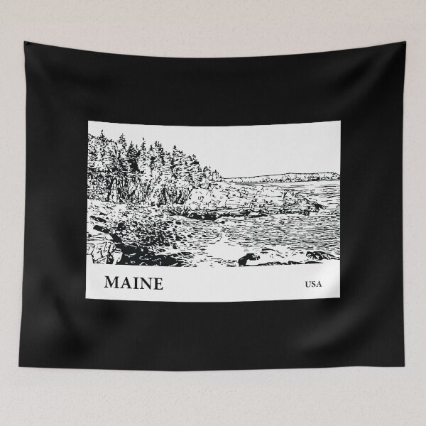 Artikelvorschau, Maine USA entworfen und verkauft von Lakeric Cityscapes.