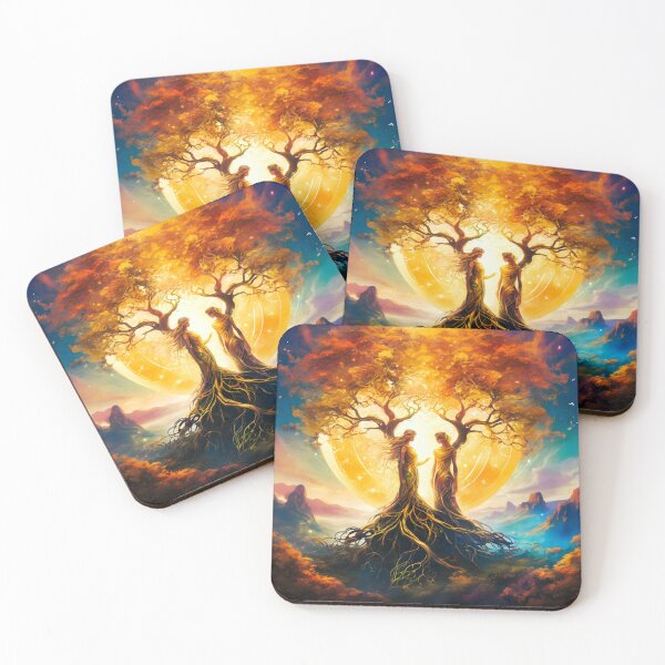 Item preview, two entwined bodies, branches, roots designed and sold by janjacbu.