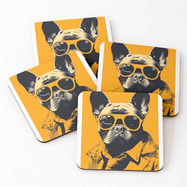 Item preview, Frenchie French Bulldog in Yellow designed and sold by luvandsocial.
