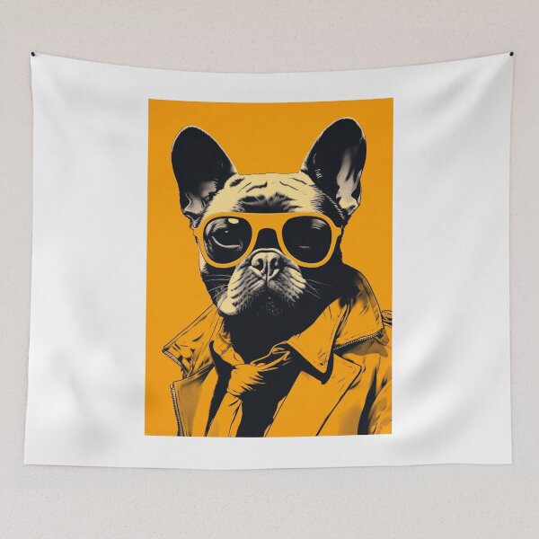 Item preview, Frenchie French Bulldog in Yellow designed and sold by luvandsocial.