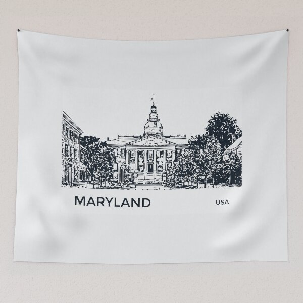 Item preview, Maryland State USA designed and sold by Lakeric Cityscapes.