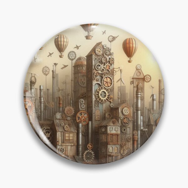Item preview, Steampunk Cityscape designed and sold by kyxur.