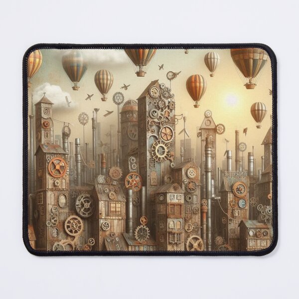 Item preview, Steampunk Cityscape designed and sold by kyxur.